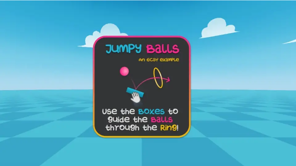 Jumpy Balls puzzle WebXR game