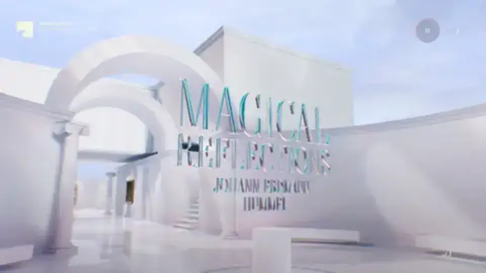 Screenshot from Magical Reflections WebXR exhibition