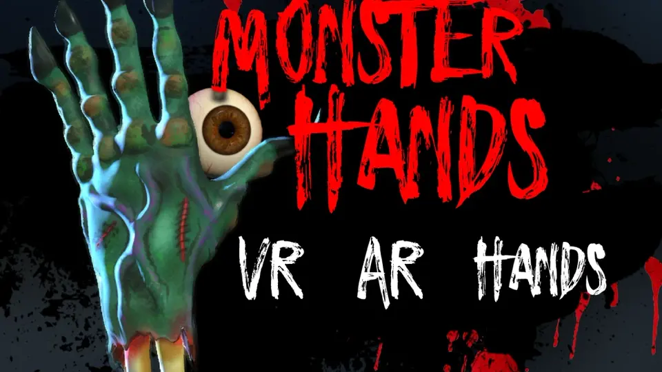 Monster Hands WebXR passthrough experience