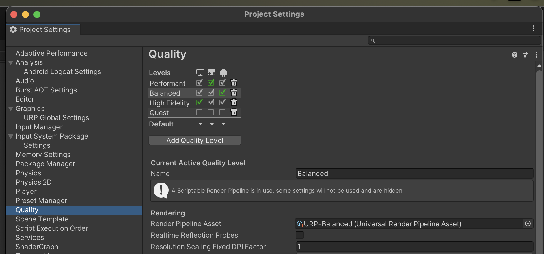 URPQuality